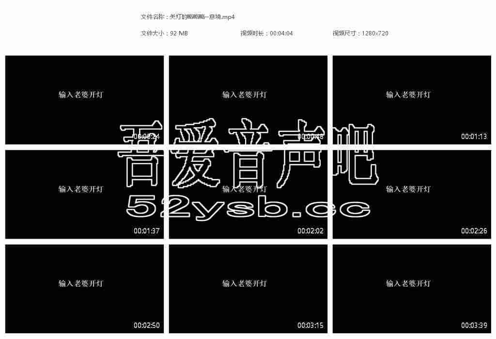 预览图:郑美思-沐醒醒ASMR-关灯的略略略,编号103